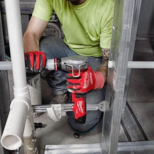 professional plumber at work